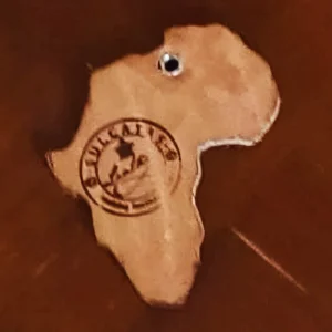 africa leather keyring