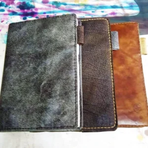 handcrafted leather journal cover variation
