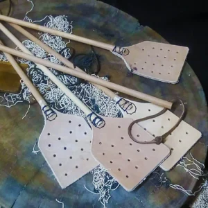 leather fly swatter