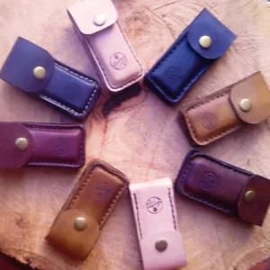 small leather snap pouch variation