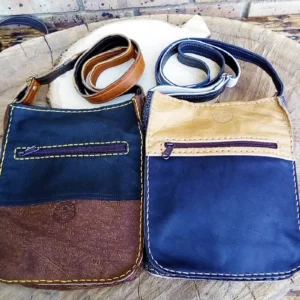 two tone leather sling bag variation group